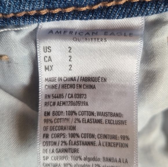 american eagle highest rise mom shorts size 2 - Picture 5 of 6